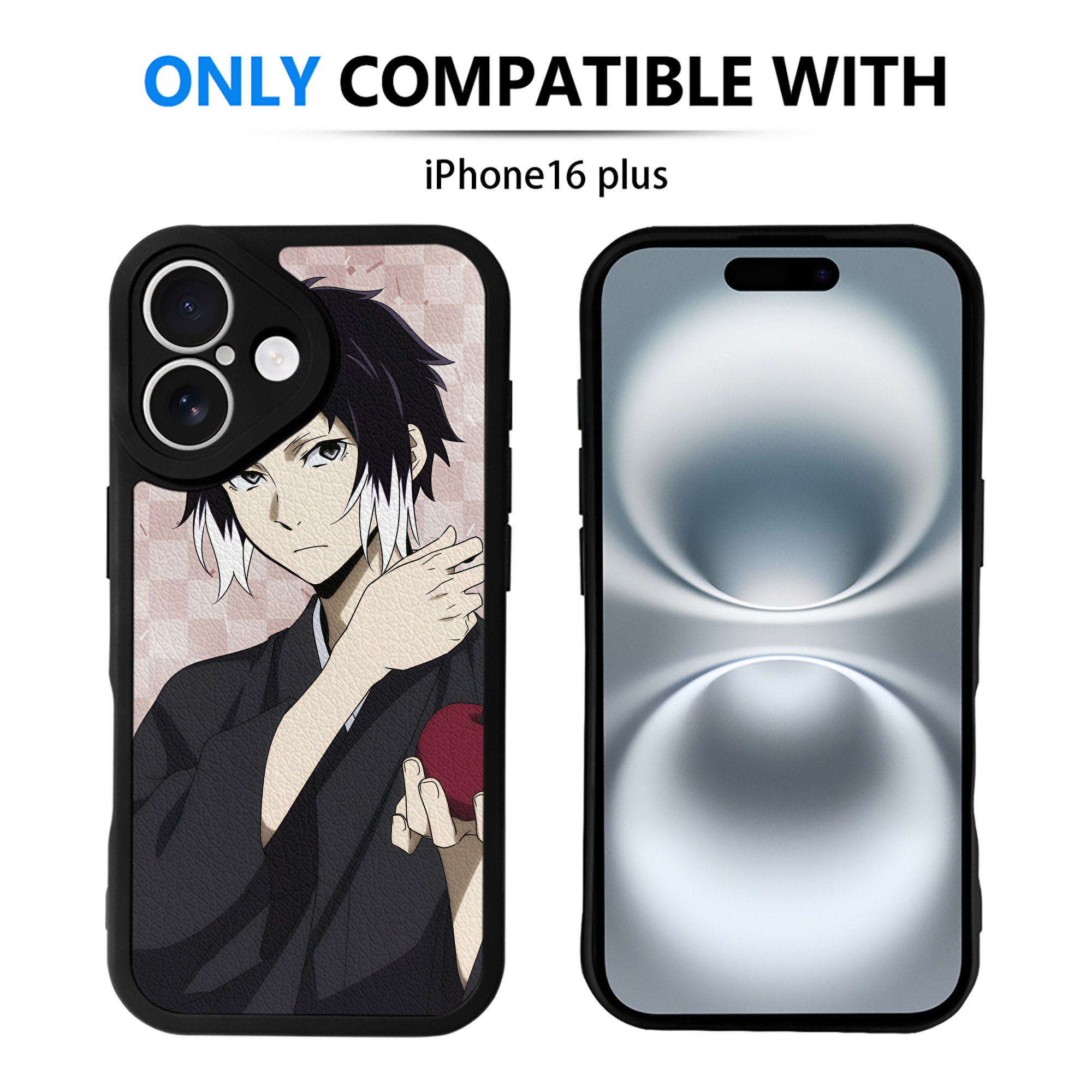 （画像用） 文豪ストレイドッグス Bungo Stray Dogs 【iPhone 16シリーズ対応】シリコンスマホケース（レザー調） 材質：シリコン